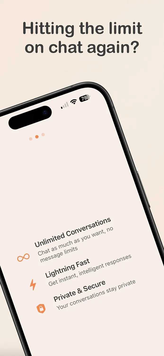 InfiniChat AI chat interface