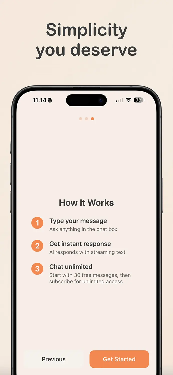 InfiniChat AI conversation