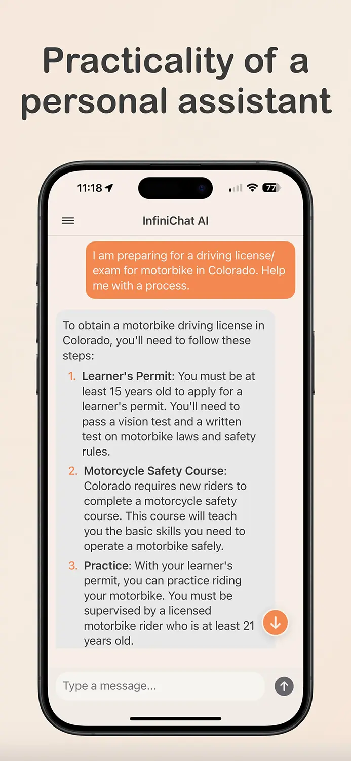 InfiniChat AI features